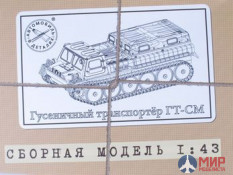 3001KIT AVD Models 1/43 Сборная модель ГТ-СМ гусенечный транспортер (KIT)