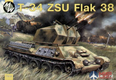 MW7213 Military Weels PzKpfw. T-34(r) Flak 38 1/72