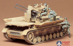 35101 Tamiya 1/35 Немецкая 4-х ствольная зенитка Flakpanzer IV Mobelwagen с 4 фигурами