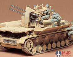 35101 Tamiya 1/35 Немецкая 4-х ствольная зенитка Flakpanzer IV Mobelwagen с 4 фигурами