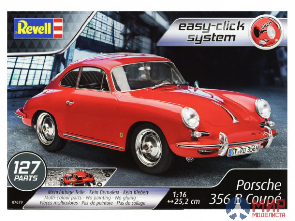 07679 REVELL СПОРТИВНЫЙ АВТОМОБИЛЬ PORSCHE 356 КУПЕ (1:12)