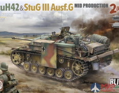 8017 TAKOM 1/35 StuH42 & StuG III Ausf.G Mid Production 2 in 1