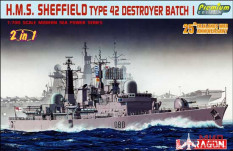 7071 Dragon Эсминец HMS Sheffield Type 42