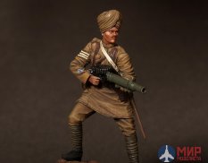 CHM-54015 Chronos Miniatures 54mm Сержант индийского пехотного полка с пулеметом Lewis, 1916-18 гг.