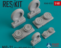 RS48-0123 ResKit МиГ-21 (бис/MT/СMT/21-93) колеса
