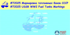 72025 New Penguin Маркировка топливных баков СССР Вторая Мировая война (для различных моделей)