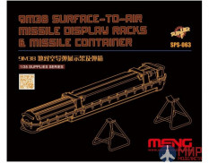 SPS-063 Meng Model 1/35 Russian 9M38 Surface-air Missile Dispaly Racks & Missile Container (Resin)