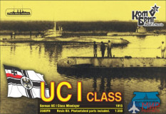 KB3580FH Combrig 1/350 UC I Немецкая подводная лодка, 1915, German Submarine Minelayer UC I, 1915