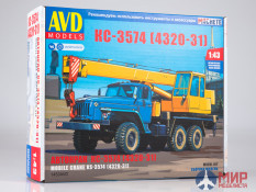 1453AVD AVD Models 1/43 Сборная модель Автокран КС-3574 (4320-31)