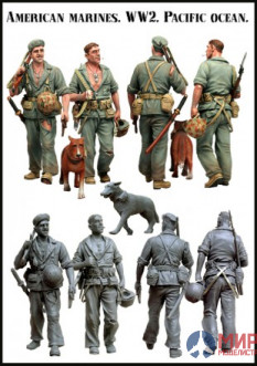 EM-35033 Evolution Miniatures American marines. WW2. Pacific ocean