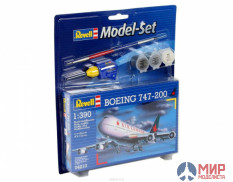 64210 REVELL ПОДАРОЧНЫЙ НАБОР С МОДЕЛЬЮ САМОЛЕТА BOEING 747 (1:390)