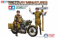 35316 Tamiya 1/35 Английские полицейские (2 фигуры) с мотоциклом BSA M20