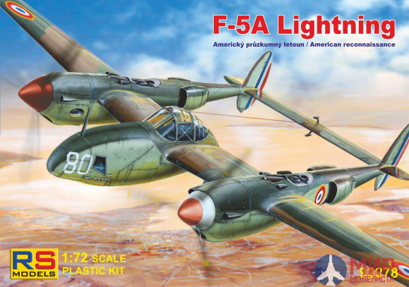 92278 RS Models 1/72 F-5A Lightning