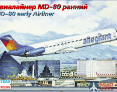 ее144111 Восточный экспресс 1/144 Авиалайнер MD-80 ранний Allegiant