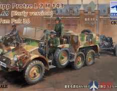 CB35133 Bronco Models 1/35  Krupp Protze L2 H 143 Kfz.69 (early version) with 3.7cm Pak 36