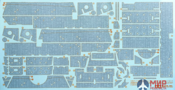 12644 Tamiya Набор наклеек имитирующих циммерит для модели 35325 Elefant