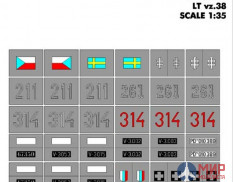 GE35020 Hobby+Plus 1/35 Окрасочная маска для модели танка Lt. Vz 38