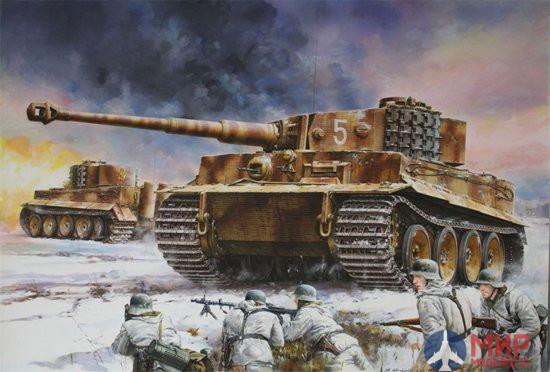 6624 Dragon танк  Sd.Kfz.181 Pz.Kpfw.VI Ausf.E Tiger I Mid Production 1/35