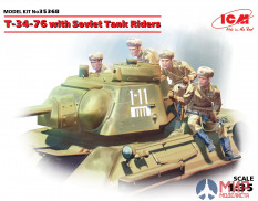 35368 ICM 1/35 T-34-76 с советским танковым десантом