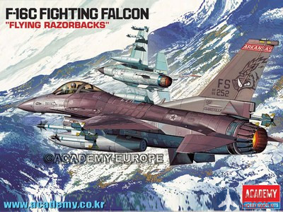 12204 Academy 1/48 Самолет F-16c Razorbacks