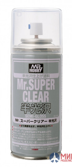 B-516 Mr.Hobby Полуглянцевый лак Mr.SUPER CLEAR SEMI-GLOSS 170мл