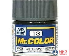 C 13 Gunze Sangyo (Mr. Color) Краска уретановый акрил Mr. Color 10мл  NEUTRAL GRAY