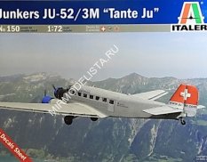 0150 Italeri самолет  JUNKERS JU-52 3/m "TANTE JU" (1:72)