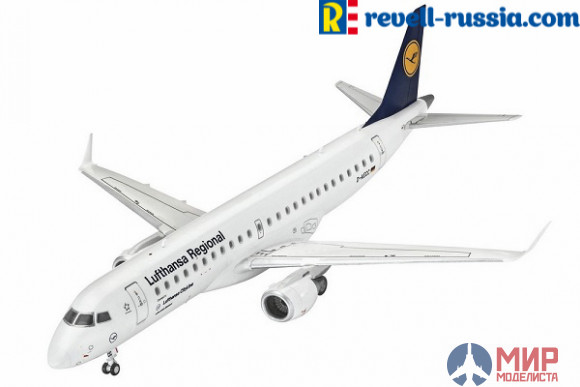 03937 Revell самолёт  Embraer 190 Lufthansa  (1:144)