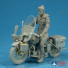 35168 MiniArt мотоцикл  U.S. MILITARY POLICEMAN w/MOTORCYCLE  (1:35)