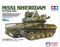 35365 Tamiya Американский танк Sheridan. Вьетнамская война. С тремя фигурами.