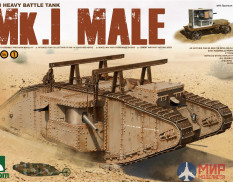 2031 Takom 1/35 Тяжелый танк Mk.Iсамец 2 in 1 (1-ая мировая)
