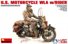 35172 MiniArt мотоцикл  U.S. MOTORCYCLE WLA w/RIDER  (1:35)