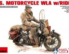 35172 MiniArt мотоцикл  U.S. MOTORCYCLE WLA w/RIDER  (1:35)