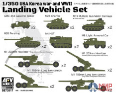 SE73517 AFV Club 1/350 USA Korea WAR & WW2 Landing Vehicle set