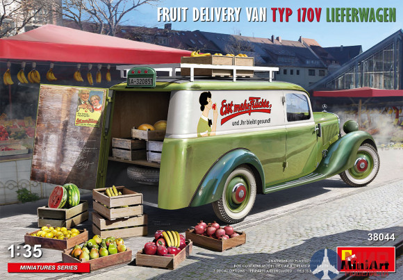38044 Miniart 1/35 Фургон для доставки фруктов TYP 170V Lieferwagen