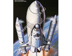 12707 Academy 1/288 Shuttle & Booster Rocket