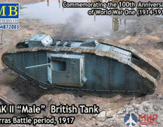 MB72005 Master Box 1/72 Британский танк МКII "Самец", Битва Аррас период 1917 года