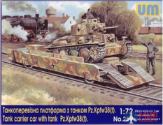 UM1-259 UM 1/72 Танкоперевозящая платформа с танком Pz.Kpfw 38(t)