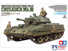 37025 Tamiya 1/35 английский танк CRUSADER MK.III с двумя фигурами