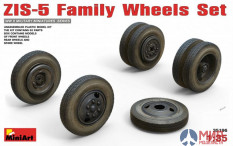 35196 MiniArt аксессуары  ZIS-5 Family WHEELS SET  (1:35)