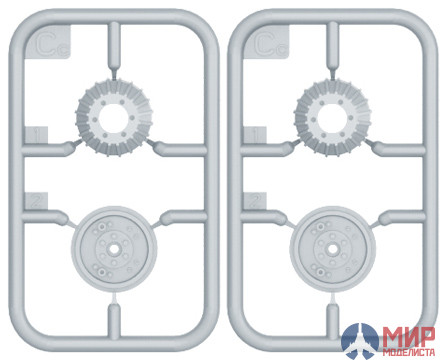 35196 MiniArt аксессуары  ZIS-5 Family WHEELS SET  (1:35)