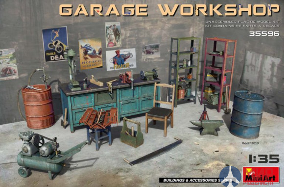 35596  MiniArt аксессуары  Garage Workshop  (1:35)