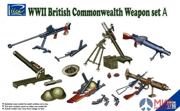 RE30010 Riich Models 1/35 WWII British Commonwealth Weapon Set A