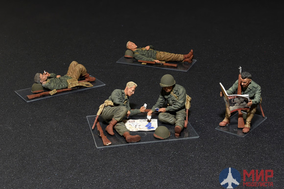 35200 MiniArt фигуры  U.S. SOLDIERS AT REST  (1:35)