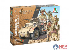 6591 Italeri 1/35 Autoblinda AB 41 with Bersaglieri El Alamein