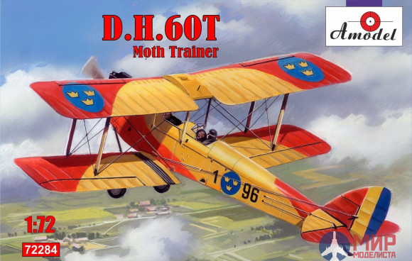 AMO72284 Amodel 1/72 Самолет DH60T Moth Trainer