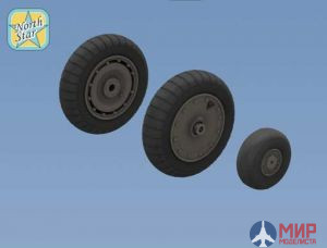 Ns72132-a North Star Models 1/72 Колеса Wheels set for FW.190 early No mask series