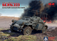 48192 ICM 1/48 Sd.Kfz.223, Германский бронеавтомобиль радиосвязи ІІ МВ