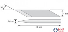 OL-KB-5 Olfa Лезвие OLFA специальные, для ножа OL-AK-5 в боксе-подставке, игла 1,6мм 4мм/30шт