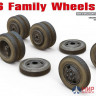 35201 MiniArt аксессуары  ZIS-6 Family WHEELS SET  (1:35)